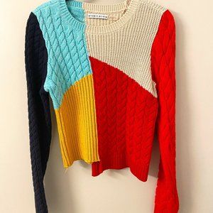 Alice Olivia Colorblock Sweater 